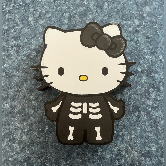 Hello Kitty Other - Skeleton hello kitty halloween sign